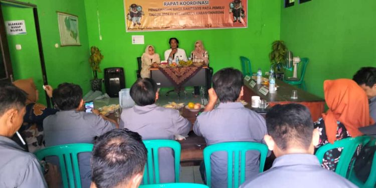 Panwascam Karangwareng Gelar Rakor Pengawasan Kampanye 2024, dalam mendukung demokrasi adil
