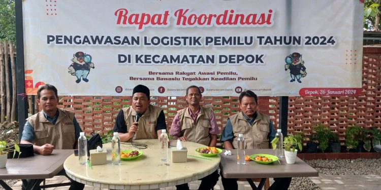 Panwascam Depok Pastikan Gudang Logistik Pemilu di Kecamatan Depok Bebas Banjir