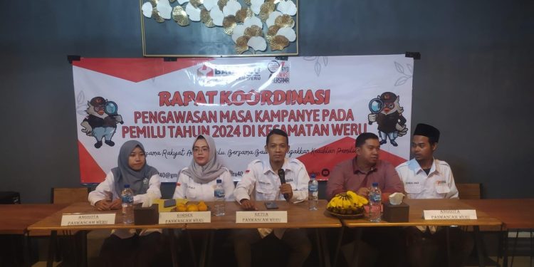 Panwascam Weru Lakukan Kolaborasi Dengan Sejumlah Lembaga Demi Amankan Masa Kampanye