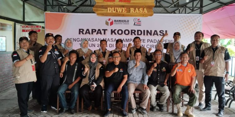 Panwascam Babakan, Gelar Rakor Dan Sosialisasikan Pengawasan Kampanye Pemilu 2024 