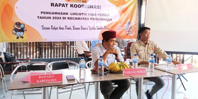 Panwascam Panguragan, Gelar Rakor Pengawasan Logistik Pemilu 2024