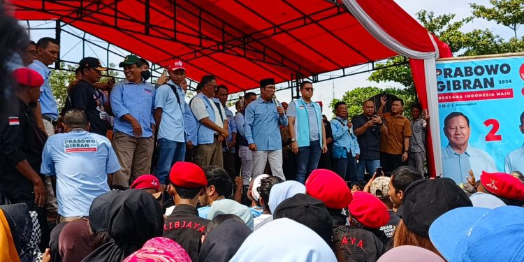 Ribuan Relawan Barka 08 dan Gibran Sakdadine Deklarasi Menangkan Prabowo Gibran 