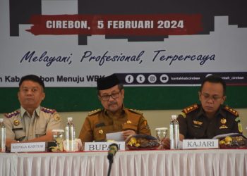 Bupati Cirebon Imron Berikan Apresiasi Kepada BPN Terkait Program PTSL Tahun 2024.