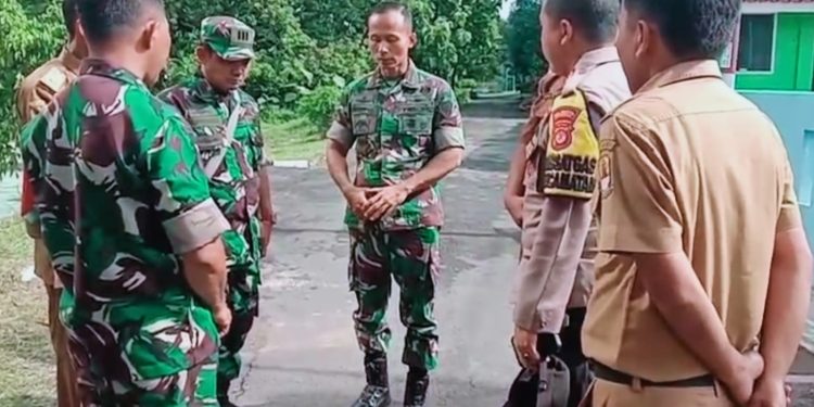 Kapolsek Karangsembung Monitoring Launching TNI AD Manunggal Air