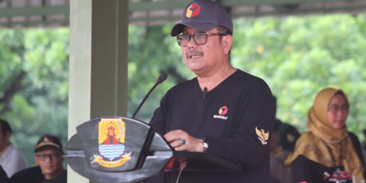 Bupati Cirebon Imron Ingatkan Masyarakat Agar Datang ke TPS Tanggal 14 Februari dan Tidak Golput.