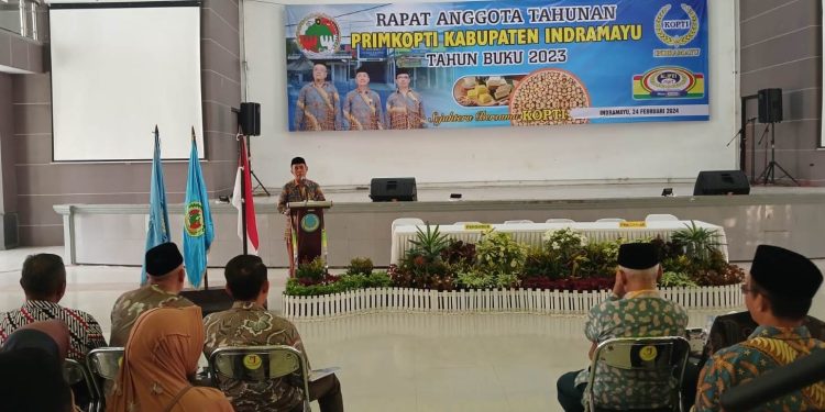 Rapat Anggota Tahunan, Primkopti Indramayu Sampaikan Performa Tahun Buku 2023