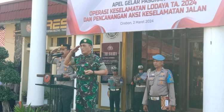 Dandim 0614/Kota Cirebon Pimpin Apel Gelar Pasukan Operasi Lodaya Tahun 2024.