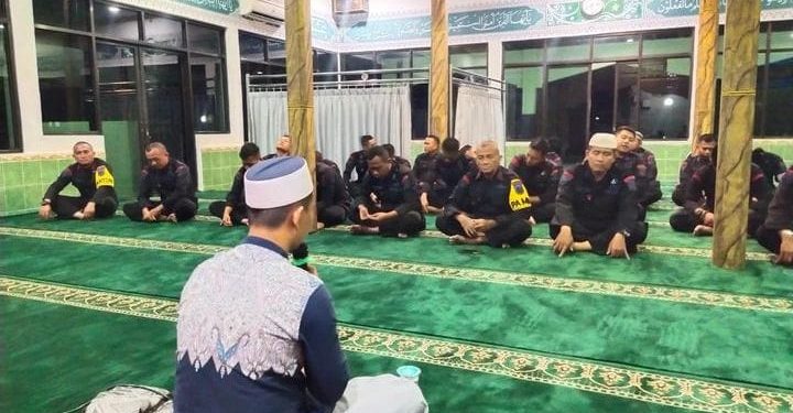 Jelang Ramadhan, Batalyon C Pelopor Satbrimob Polda Jabar Laksanakan Keagamaan dilanjutkan Tausiyah 