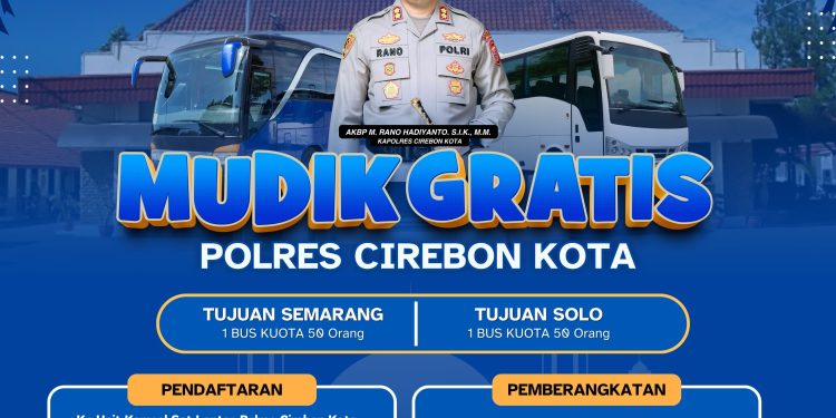 Melayani 2 Rute, Polres Ciko Gelar Program Mudik Gratis 