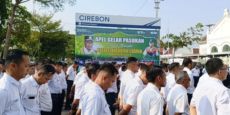 KAI Daop 3 Cirebon Gelar Pasukan Pengamanan Angkutan Lebaran 2024