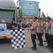 Polres Ciko Memberangkatkan 100 Orang Mudik Gratis, Tujuan Semarang dan Solo