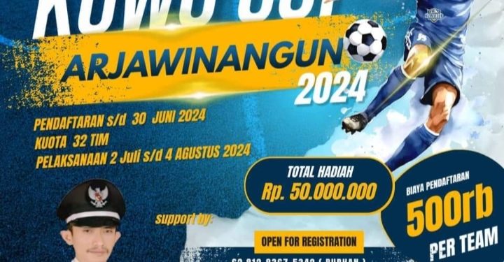 Pemdes Arjawinangun Adakan Turnamen Sepakbola Kuwu Arjawinangun Cup 