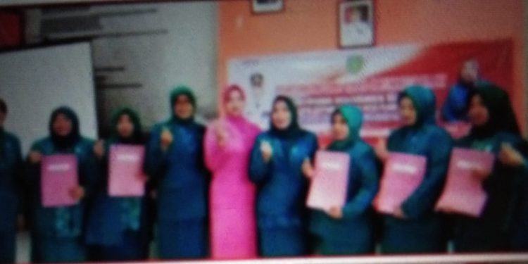 Pelantikan PKK , Desa Cipedang di Kecamatan Bongas indramayu