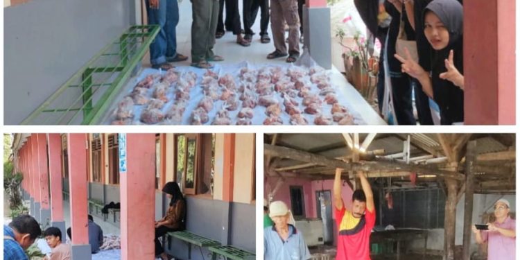 Berqurban Sapi, SMK Dwi Bhakti Ciledug Berbagi Kebahagiaan Dengan Warga Sekitar