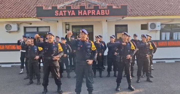 Jajaran Kompi 1 Yon C Pelopor Satbrimob Polda Jabar Ucapkan Dirgahayu ke-78 Korps Polisi Militer TNI AD