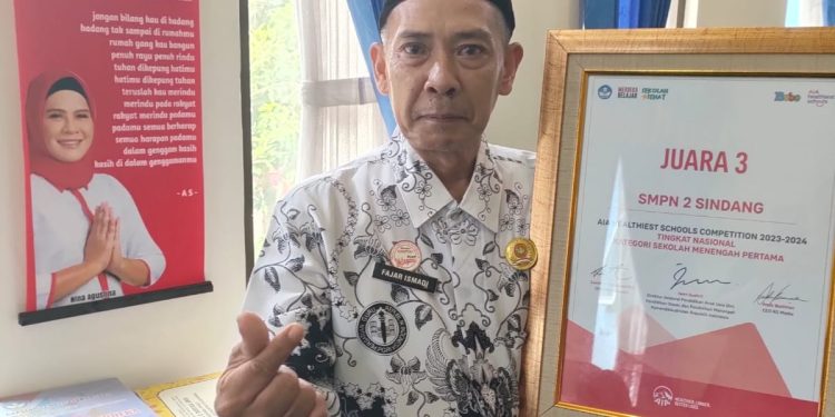SMPN 2 Sindang Sabet Peringkat 3 Nasional Sekolah Sehat, Fajar Ismadi: Kado Terindah Buat Bupati