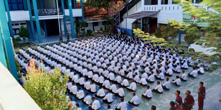 Peserta Didik Baru SMK Samudera Nusantara Asjap Ikuti MPLS Tahun 2024