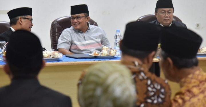 Sekda Dian Bersama KH Dodo Di Rakor MUI Ajak Masyarakat Penguatan Sinergi Membangun Gedung MUI