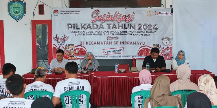 Tingkatkan Parmas, KPU Indramayu Gelar Sosialisasi di Desa Sukadadi 