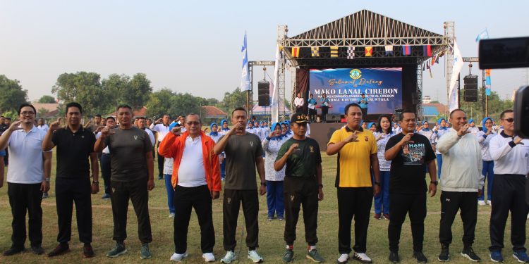 Dandim 0614 Kota Cirebon Hadiri Acara Puncak Hari Jadi Lanal Cirebon Ke-78