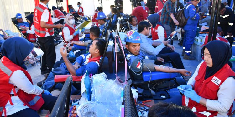 Baksos Donor Darah, Pertamina Balongan Kumpulkan 343 Kantong Darah