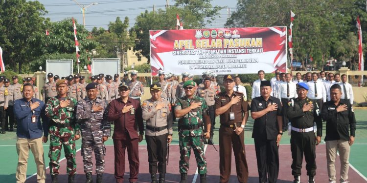 Polres Indramayu Apel Gelar Pasukan dan Jalin Sinergitas Dengan Semua Pihak