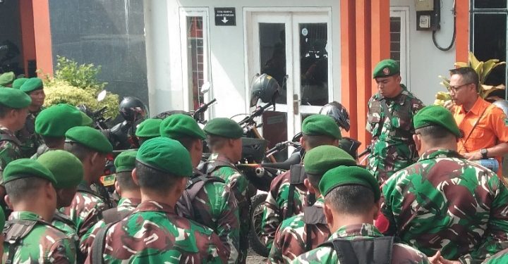 TNI Bersama BPBD sinergikan penanggulangan Karhutla Dikala Terjadi Kebakaran