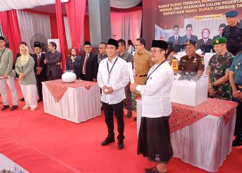 Kemeriahan Pengundian Nomor Urut Calon Bupati Cirebon: BERIMAN Ambil Panggung dengan Nomor 2.