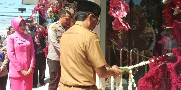 Penggunaan SPKT Tatag Tarawang Tungga Polres Kuningan Di Resmikan Pj Bupati