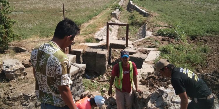 Saluran Irigasi Gembreng ke Pranti Direnovasi