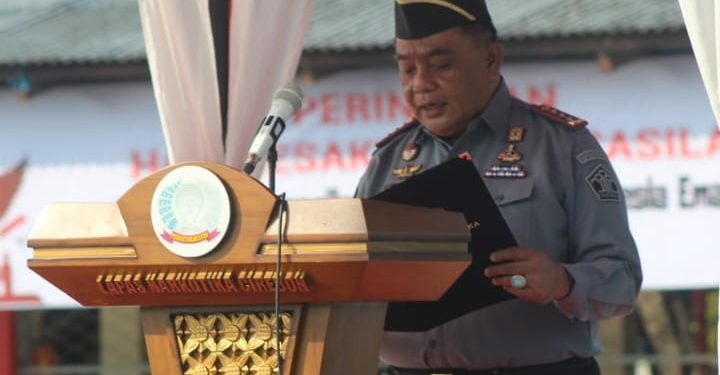 Lapas Narkotika Kelas II A Cirebon Laksanakan Upacara Hari Kesaktian Pancasila Tahun 2024