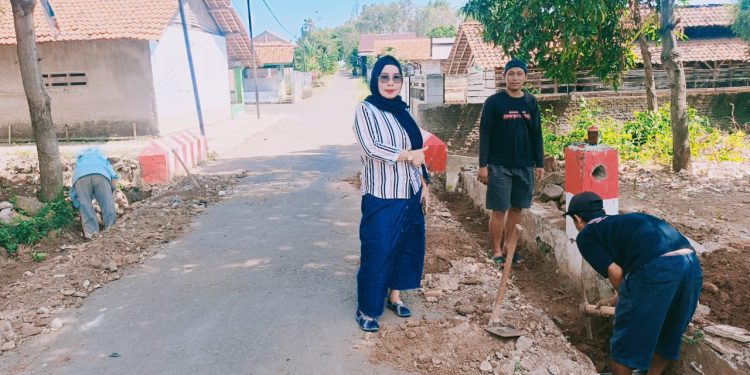 Genjot Infrastruktur, Pemdes Pasawahan Bangun Saluran Pembuangan Air Limbah