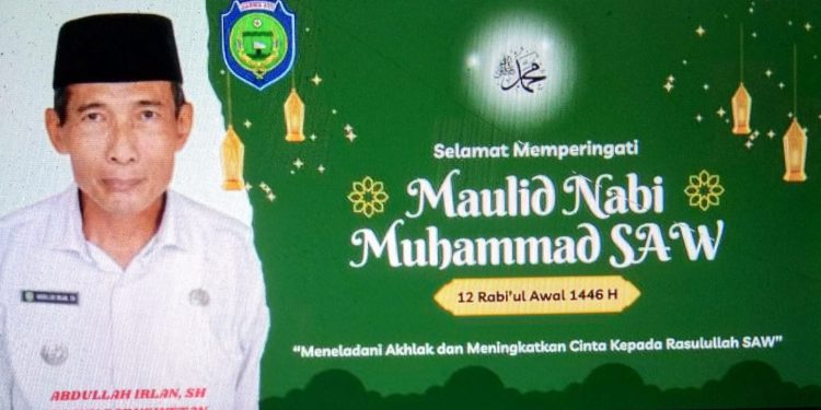 Pemdes Gabus Wetan Abdulah Irlan, SH , Peringati MTQ Sekaligus Maulid Nabi Muhamad SAW