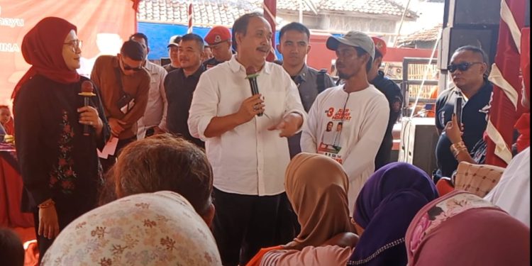 Cagub Jeje dan Cabup Nina Kampanye di Lima Titik Lumbung Suara di Indramayu