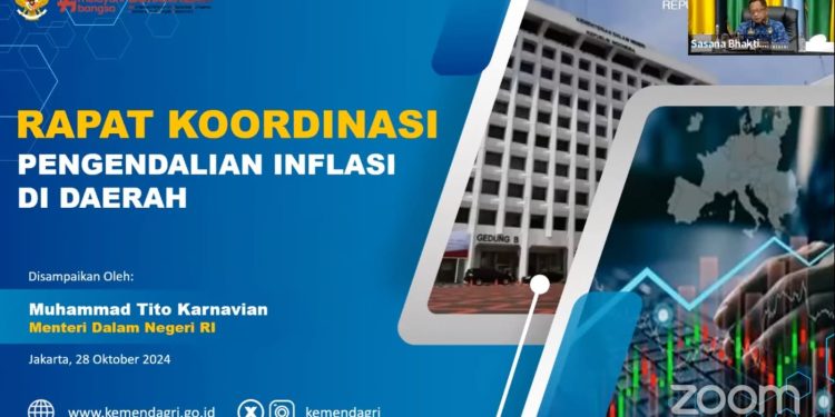 Pemkab Indramayu Ikuti Rakor Pengendalian Inflasi