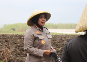 Polresta Cirebon Laksanakan Program Ketahanan Pangan Penanaman Bibit Jagung di Karangwareng