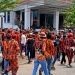 Geruduk Gedung Bank Sinarmas, Aksi Solidaritas Pemuda Pancasila Kabupaten Cirebon Berjalan Kondusif