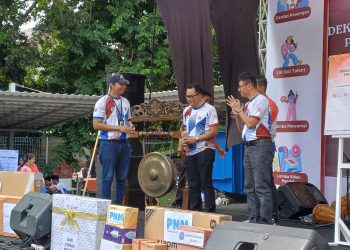 Pj. Bupati Cirebon Pimpin Aksi Fun Walk dan Deklarasi Pemberantasan Investasi Ilegal, Pinjol, dan Judi Online