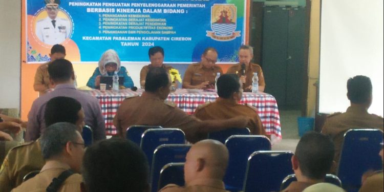 Sekda Kabupaten Cirebon Dr H Hilmy Riva’i M.Pd Buka Rakor Lintas Sektoral Di Kecamatan Pasaleman