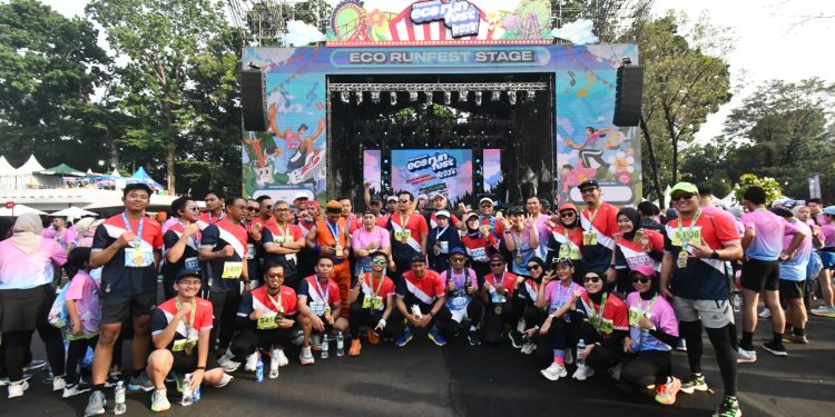 Pertamina Eco RunFest 2024, Perwira dan Mitra Binaan Kilang Balongan Bersinergi dalam Event Pengurangan Emisi Karbon