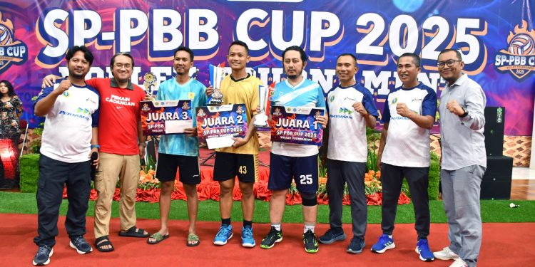 Serikat Pekerja Pertamina Balongan Sabet Juara 1 Turnamen Bola Voli SP-PBB Cup 2025
