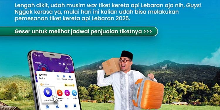 Tiket KA Lebaran Sudah Bisa Dipesan, Catat Jadwalnya Agar Tidak Kehabisan