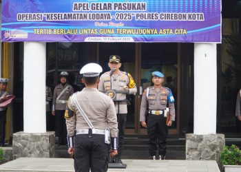 Polres Cirebon Kota Gelar Apel Ops Keselamatan Lodaya 2025: Tertib Lalu Lintas Demi Asta Cita