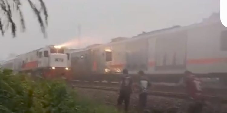Pohon Tumbang Jalur KA Haurgeulis Indramayu, Perjalanan Dua KA Alami Keterlambatan 