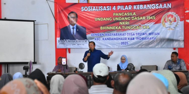 Herman Khaeron Sosialisasi Empat Pilar di Eretan Wetan Indramayu 