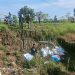 Jalan Terancam Putus Longsor, Pemdes dan Warga Kaligawe Wetan Pasang Cerucuk Bambu