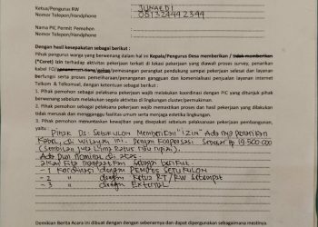 Kompensasi Dari Perizinan Pembangunan Infrastruktur Jaringan Internet di Desa Setu Kulon Disoal