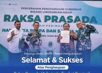 SMAN 1 Beber Raih Penghargaan Adiwiyata Tingkat Provinsi Jabar Tahun 2024