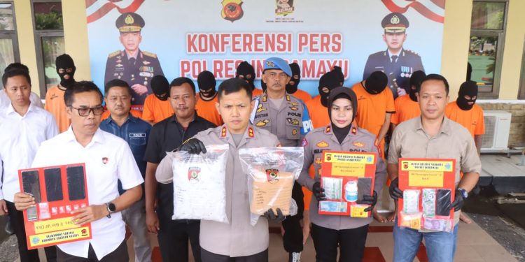 Selama Bulan Mei 2025, Polres Indramayu Tangkap 24 Tersangka Kasus Narkoba