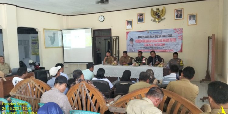 Diharapkan Mampu Bawa Dampak Positif, Pemdes Sende Gelar Musdesus Pembentukan Kopdes Merah Putih 